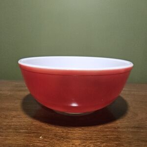 Pyrex 404 Red Mixing Bowl